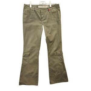Mudd Olive Bootcut Cargo Pants Women Sz 13 Gorpcore‎ Viral  #471